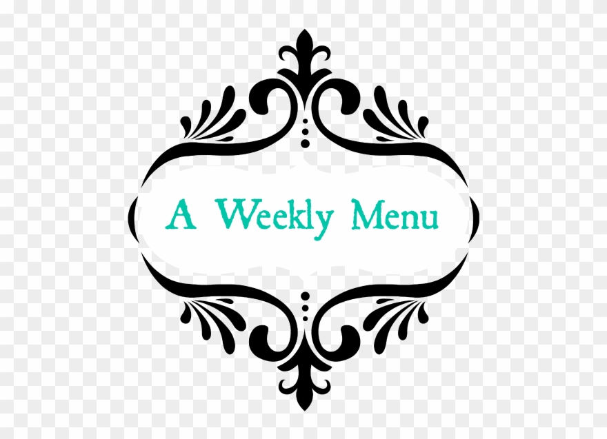 menu clipart weekly menu