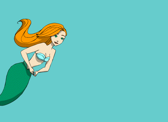 The little gif on. Mermaid clipart animation