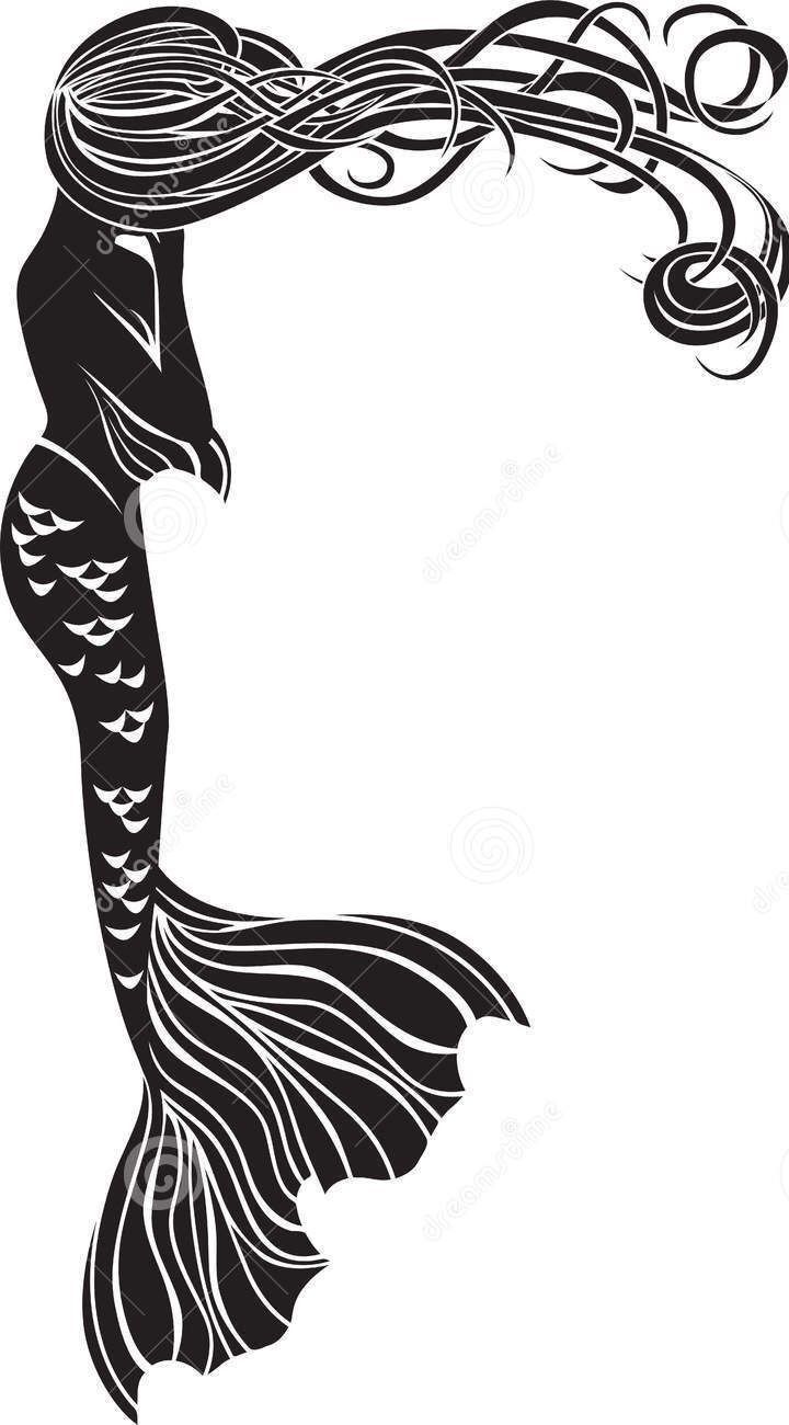 Mermaid clipart art deco. I have worries to