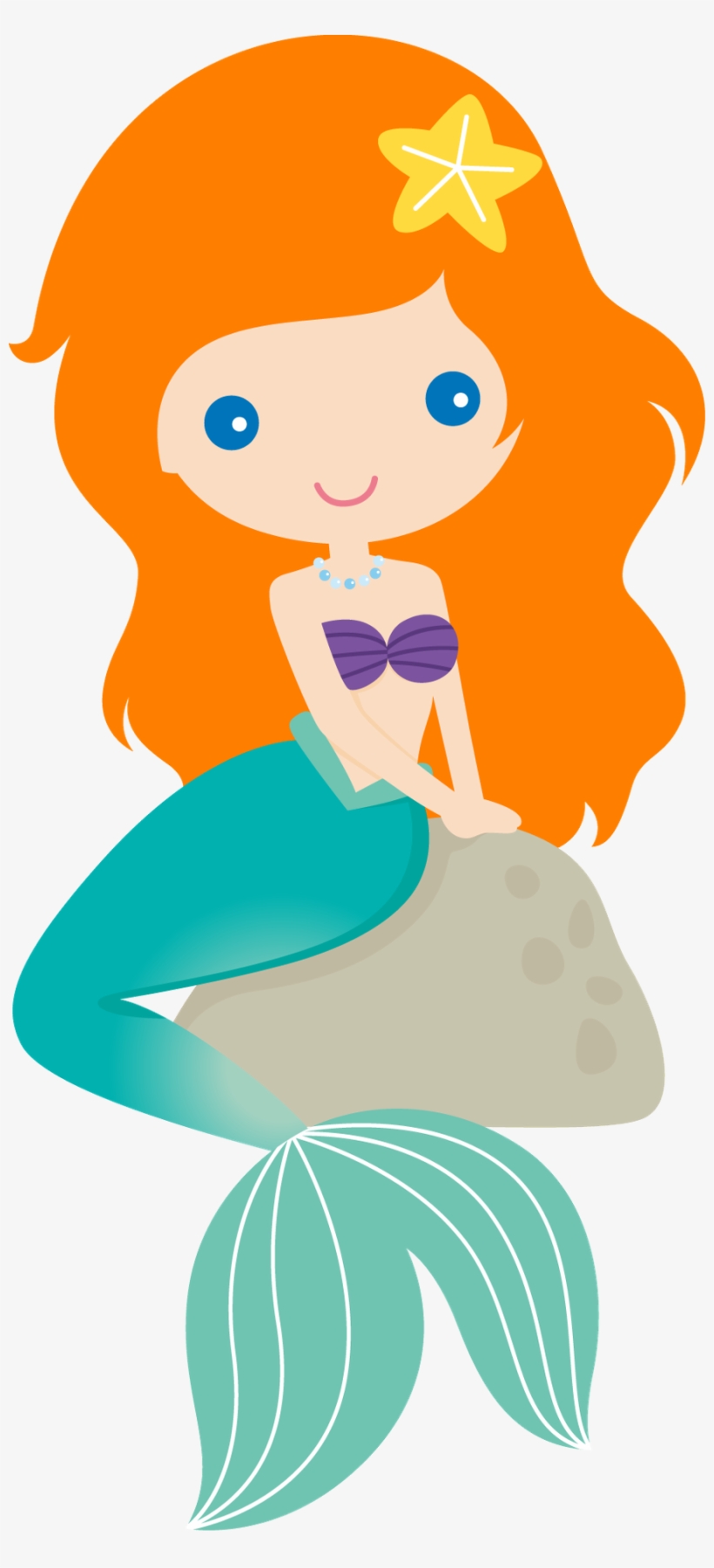 mermaid clipart easy