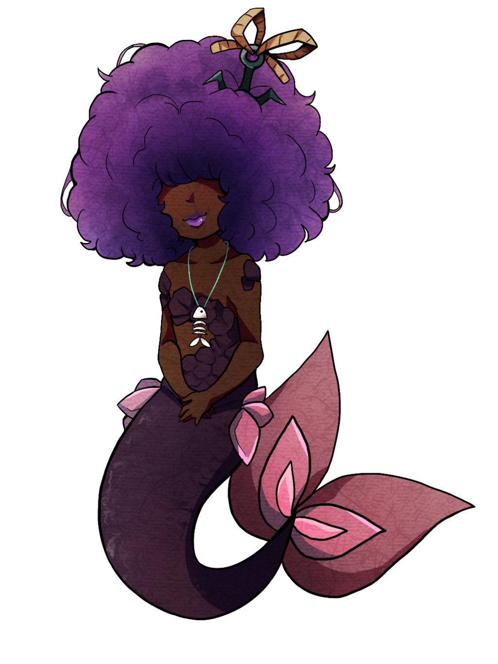 Black women art at. Mermaid clipart ethnic
