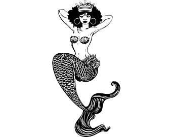 Mermaids etsy . Mermaid clipart ethnic