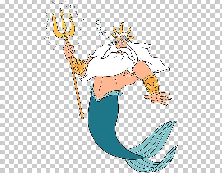 Mermaid clipart king. Triton ariel the little