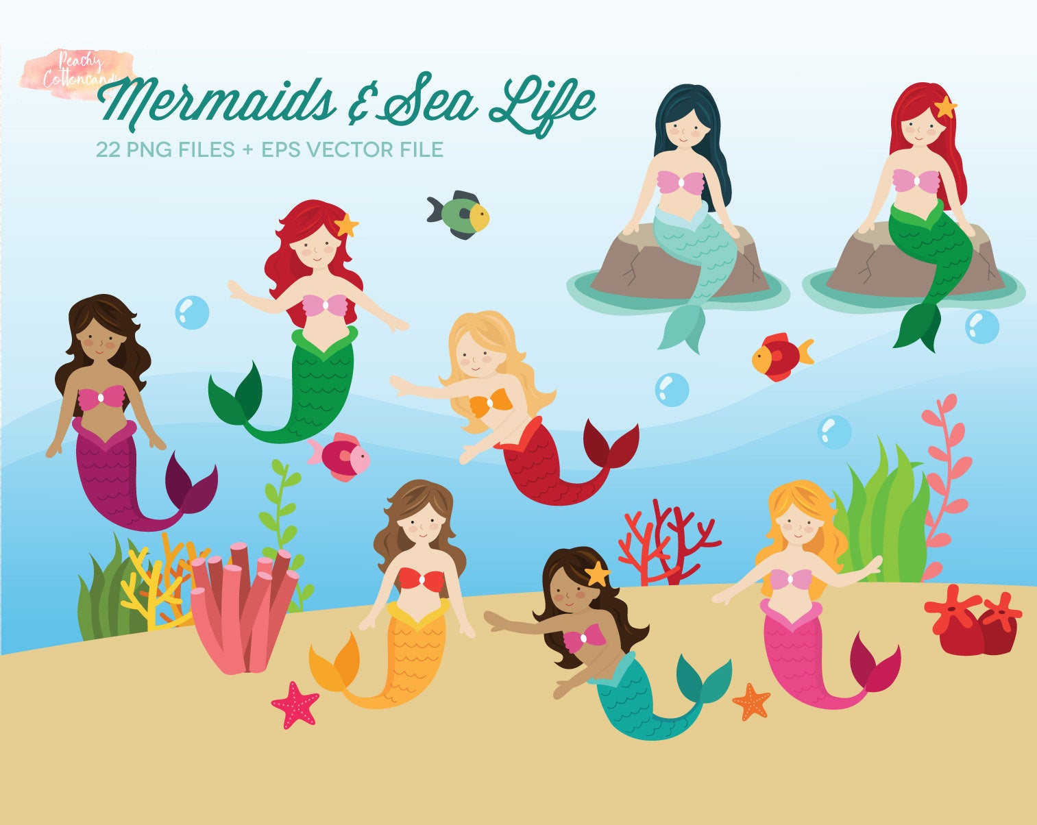 mermaid clipart life