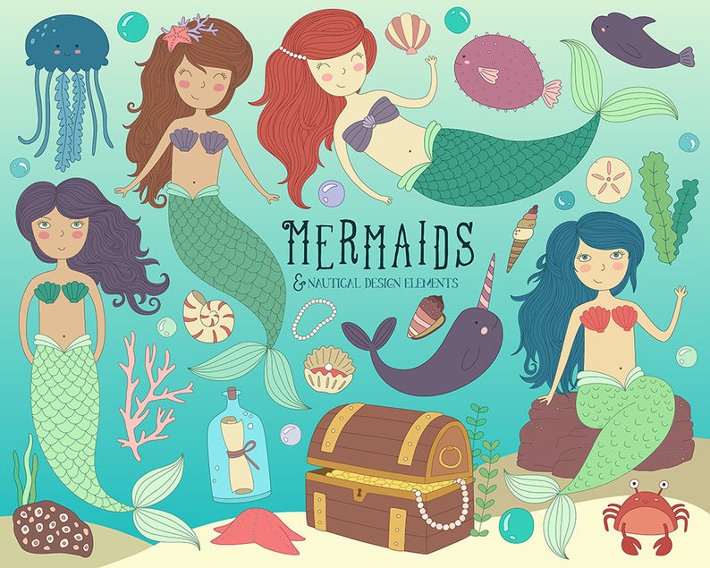 mermaid clipart life