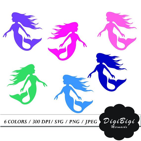 mermaid clipart logo