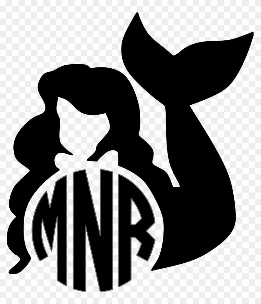Download Mermaid clipart monogram, Mermaid monogram Transparent ...
