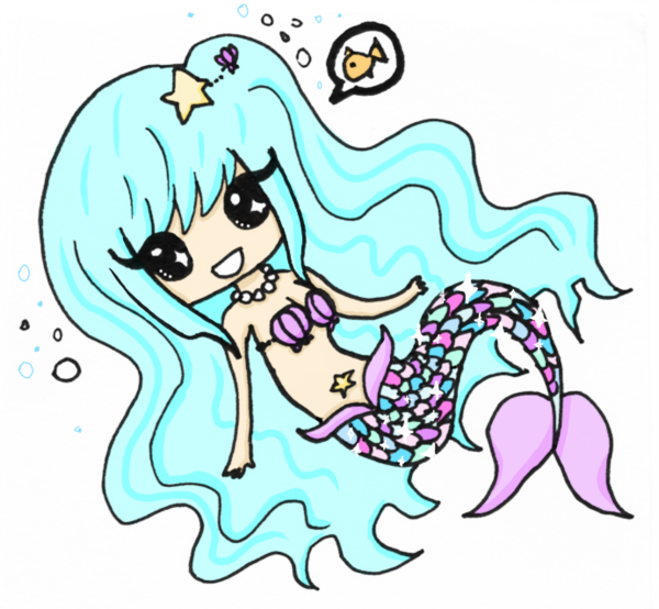 Little by intoxicavampire on. Mermaid clipart pastel