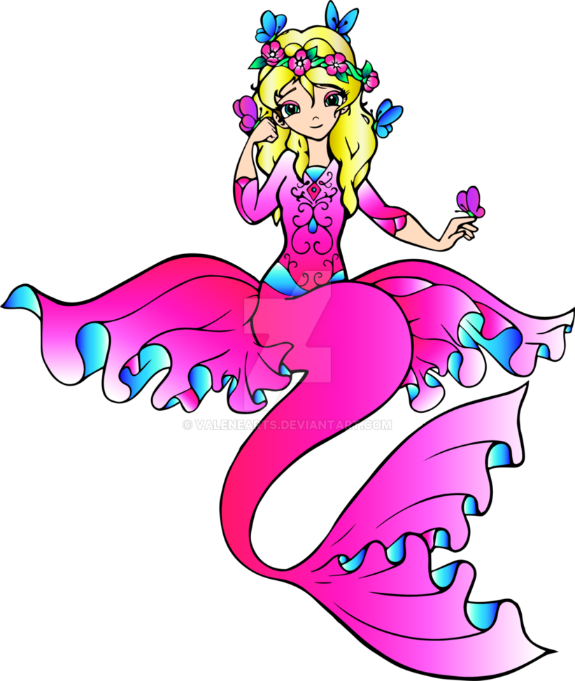 Mermaid clipart skin. Butterfly by valenearts on