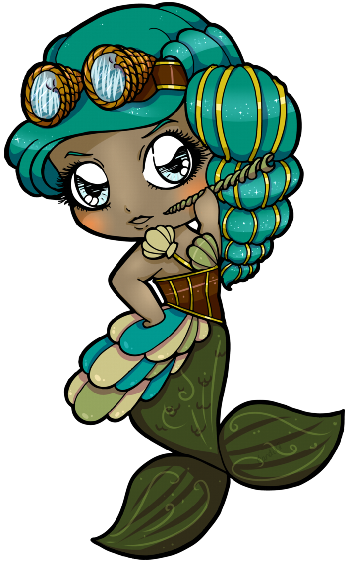 steampunk clipart mermaid