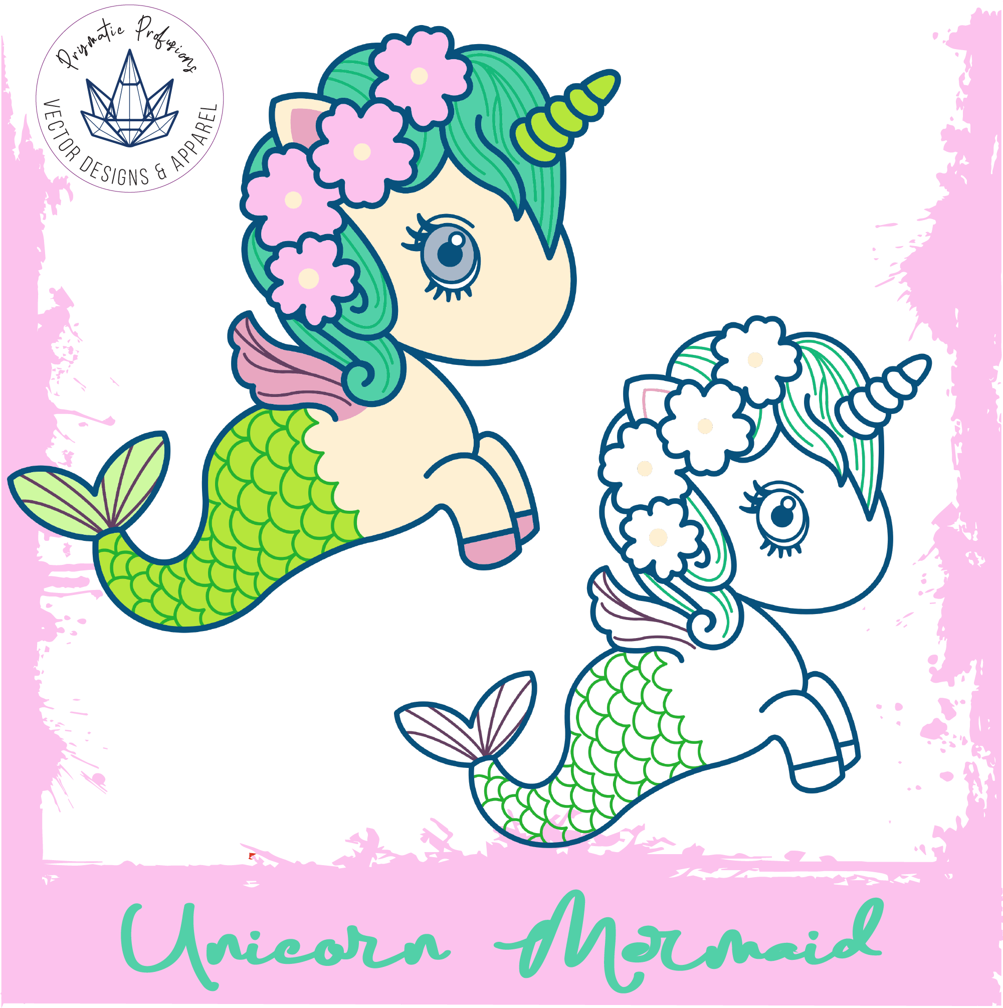 mermaid clipart unicorn
