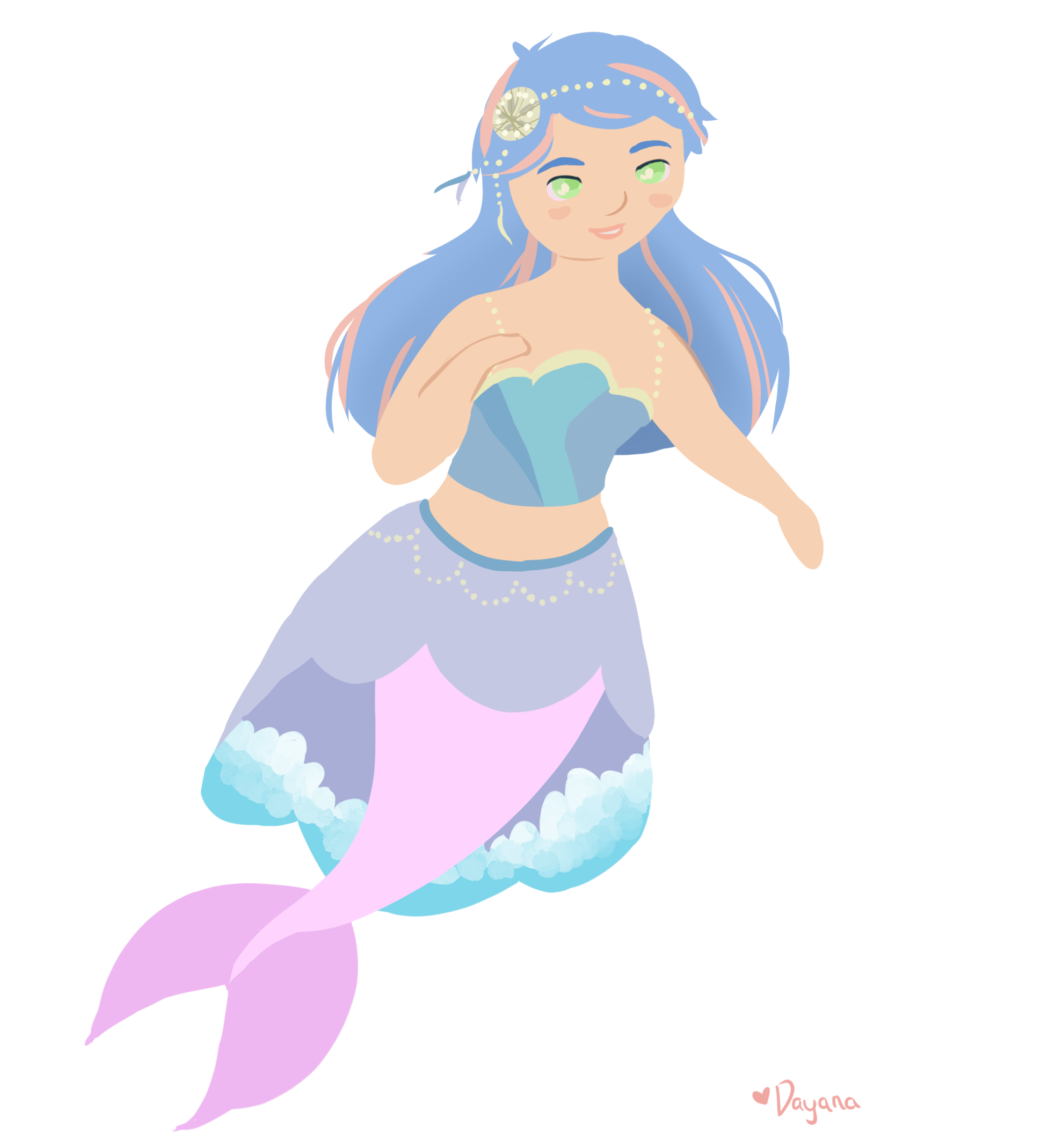 mermaid clipart watercolor