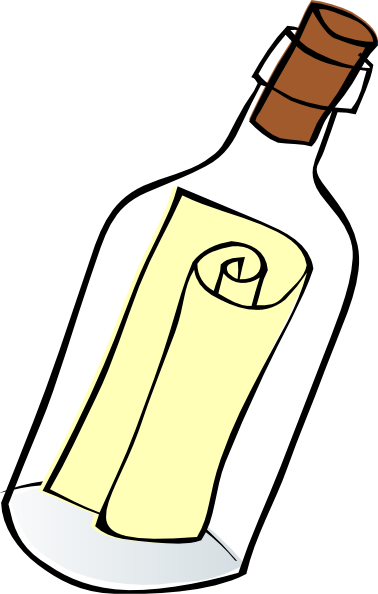 message in a bottle png