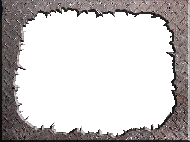 Frame transprent by theartist. Metal border png