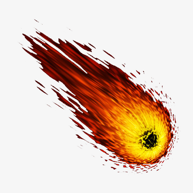 Flame star png image. Meteor clipart