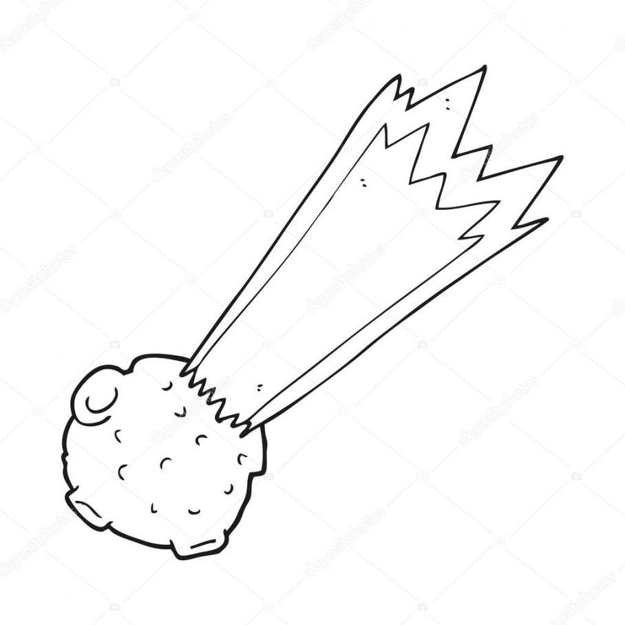 meteor clipart drawn