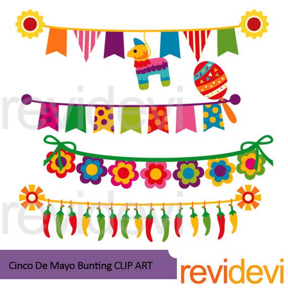 Mexican clipart bunting. Cinco de mayo clip