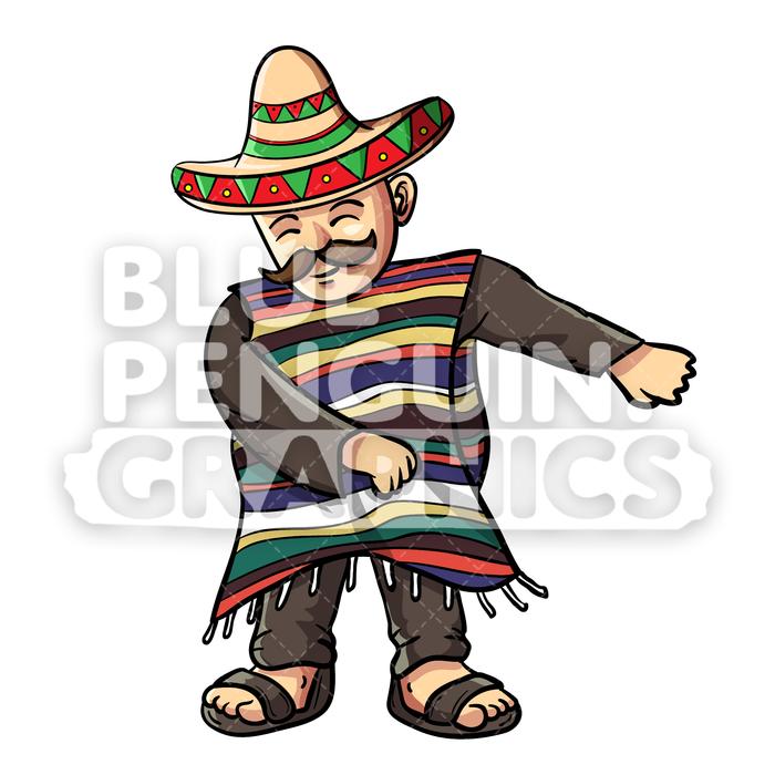 mexican clipart poncho mexican