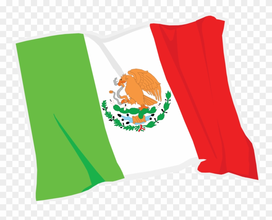Mexico clipart transparent. Mexican flag waving clipartfest