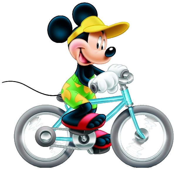 Mice clipart bike. Mickey mouse sports 