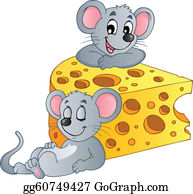 mice clipart cheese