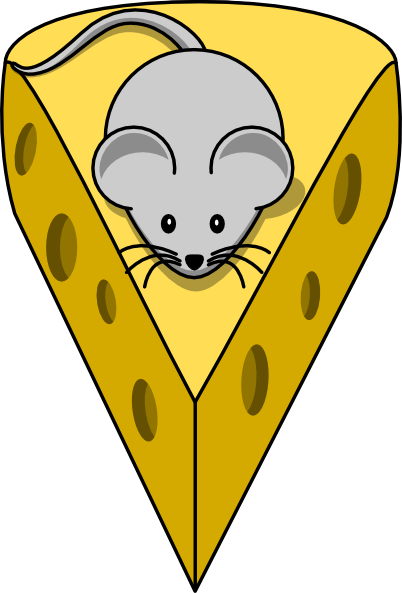mice clipart cheese