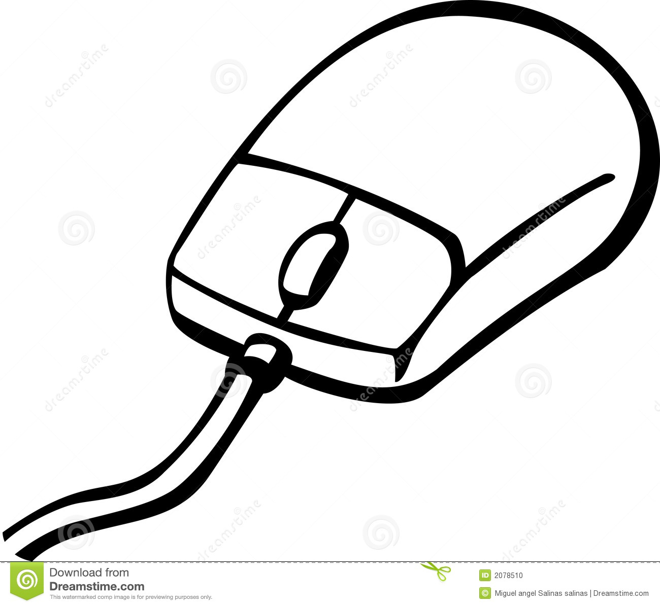 Computer black and white. Mouse clipart comp