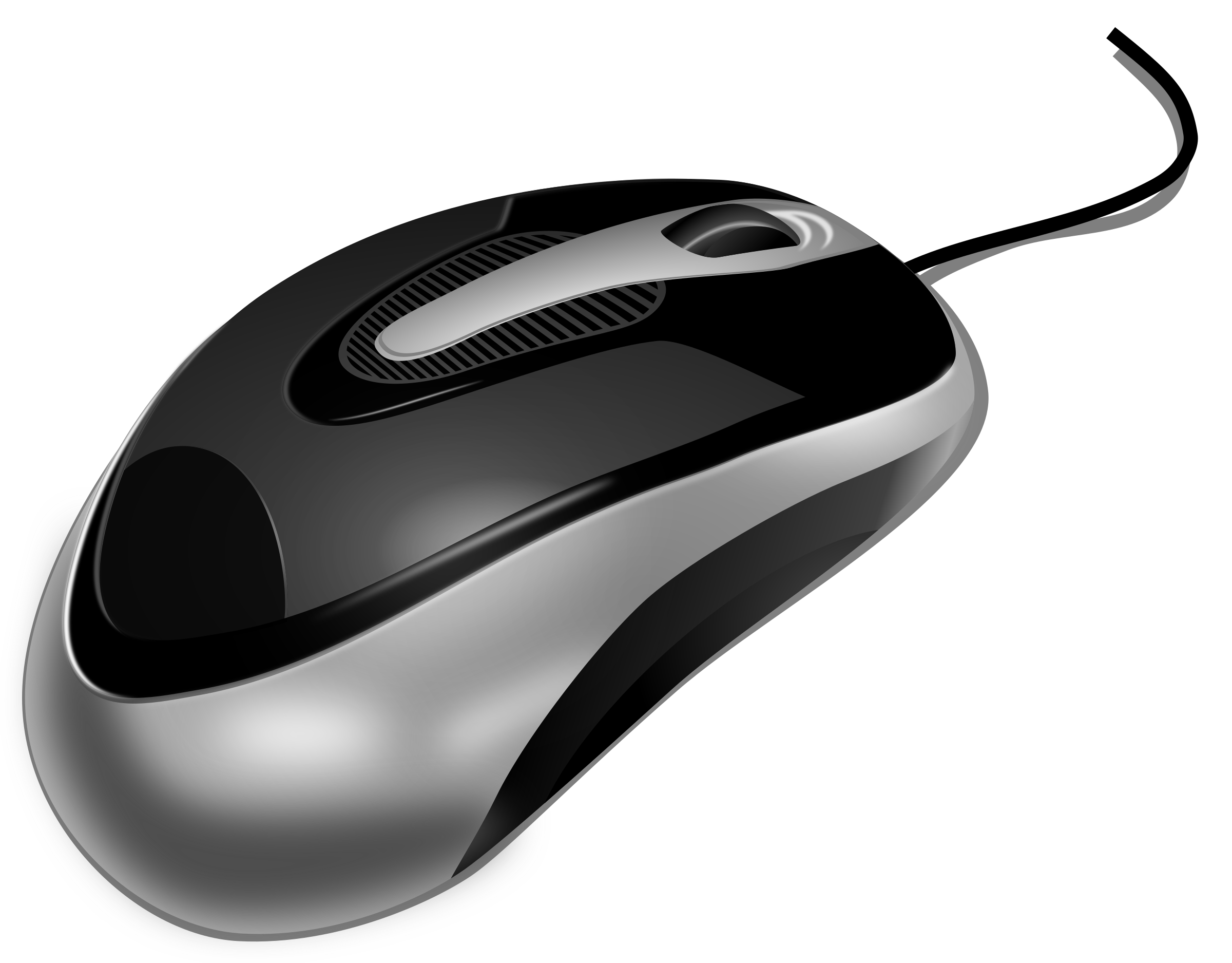 Input device big image. White clipart computer mouse