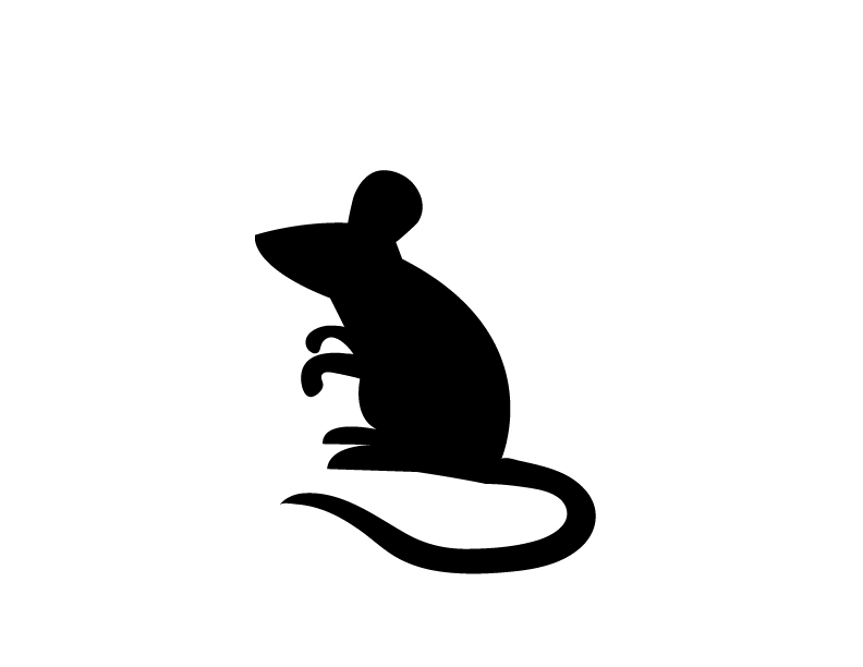 Download mice silhouettes . Mouse clipart silhouette