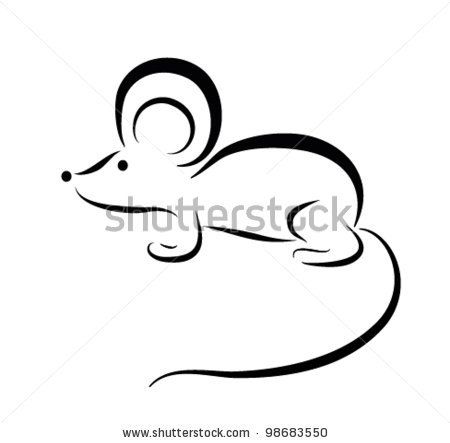 mice clipart simple