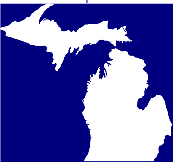 Michigan clipart background. Solid white blue clip