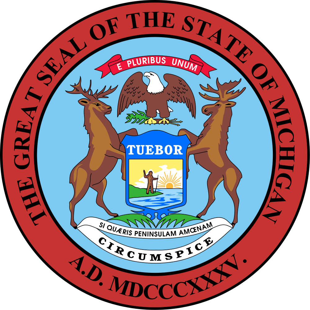michigan clipart coloring page