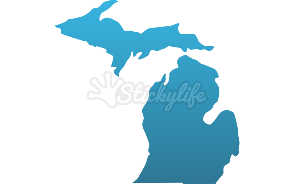 michigan clipart decal