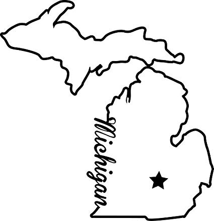 michigan clipart drawing