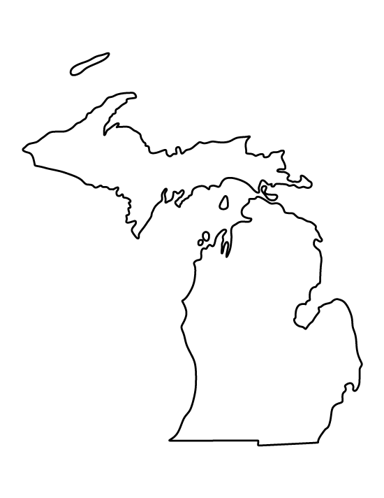  images of template. Michigan clipart mitten