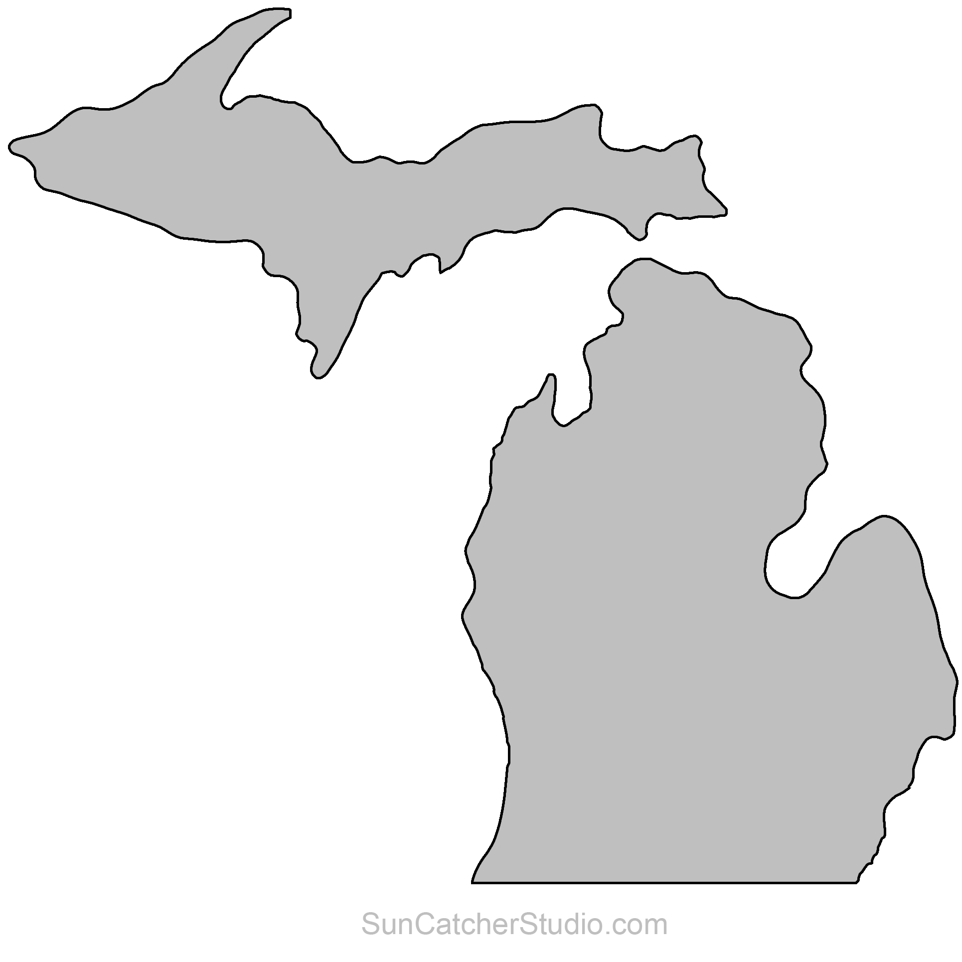 Michigan clipart stencil, Michigan stencil Transparent FREE for