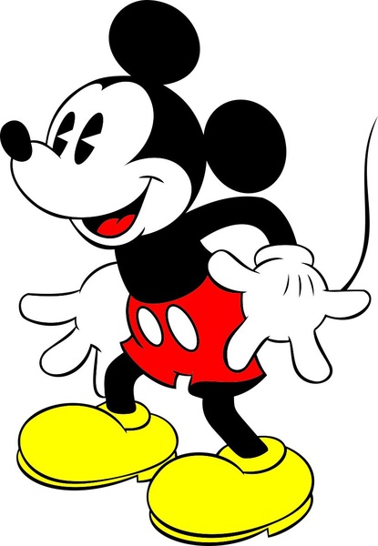Mickey free in coreldraw. Disney clipart vector