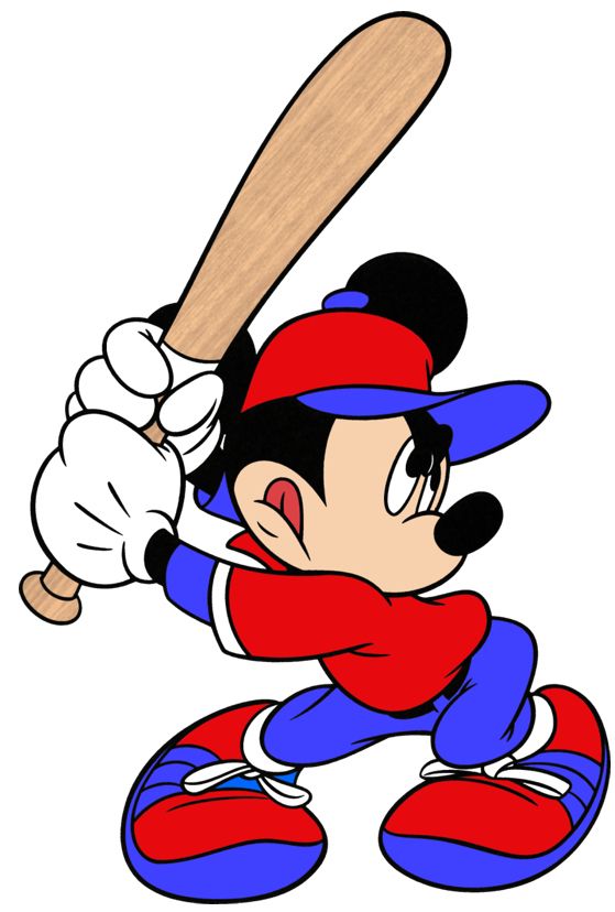 mickey clipart baseball