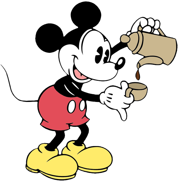 mickey clipart coffee