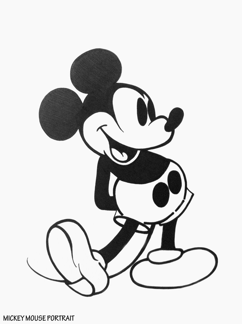 mickey clipart drawing