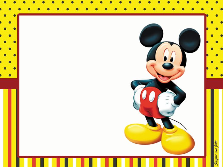Mouse border free download. Mickey clipart frame