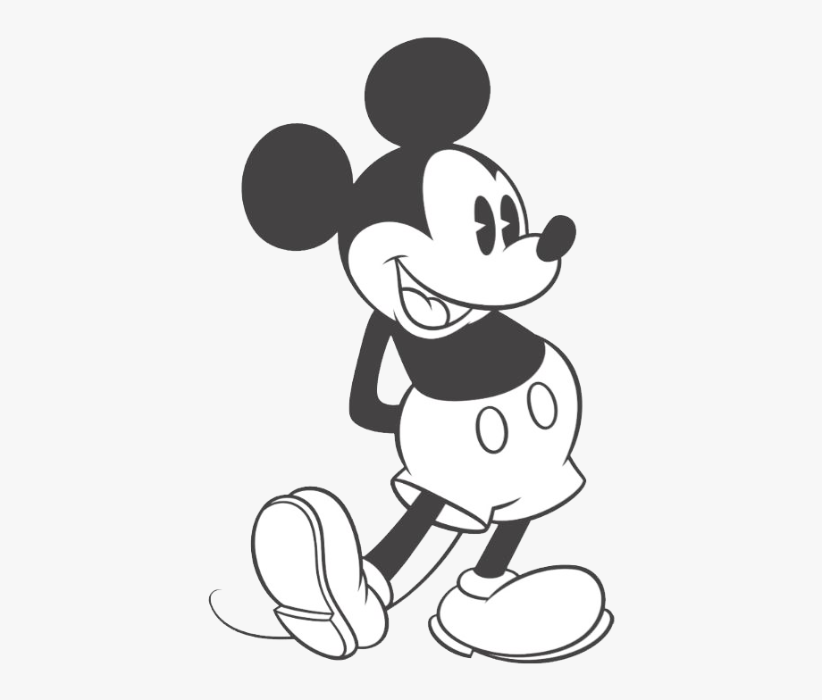 mickey clipart line