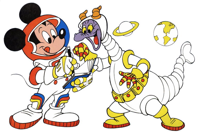 mickey clipart outer space