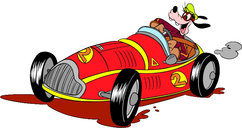 mickey clipart race car