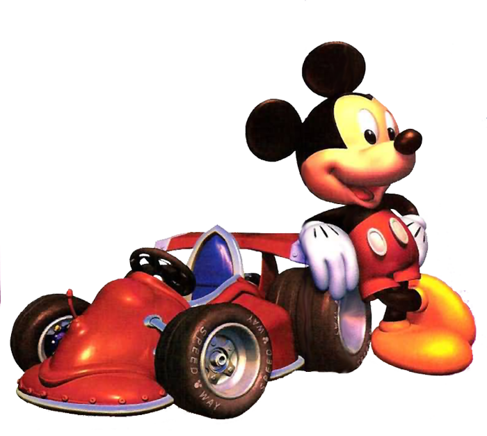 mickey clipart race car