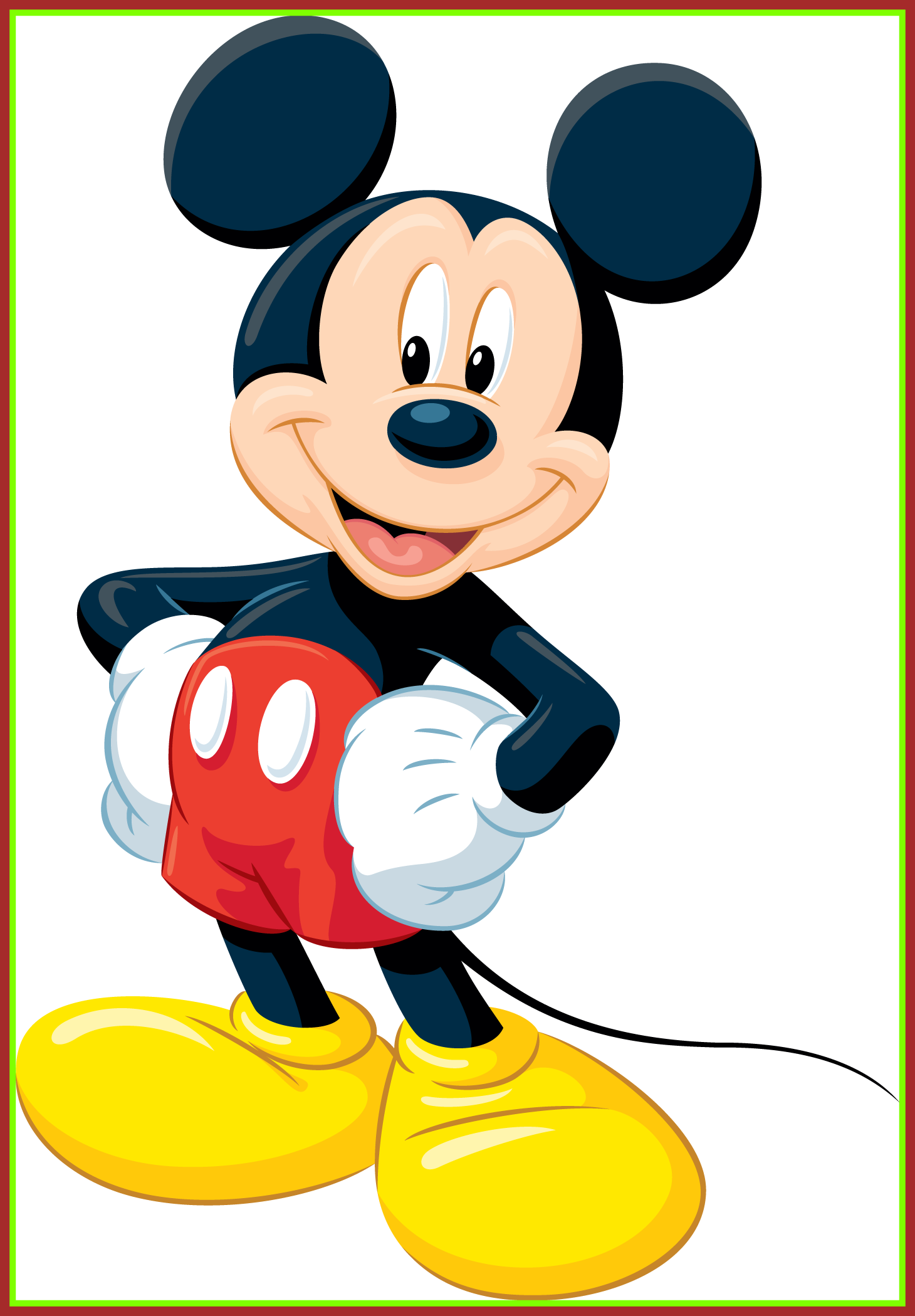 Mickey clipart shoe. Astonishing mouse die cut