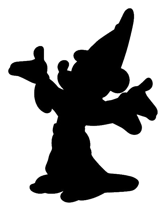 Disney nail art daysofdisney. Mickey clipart silhouette