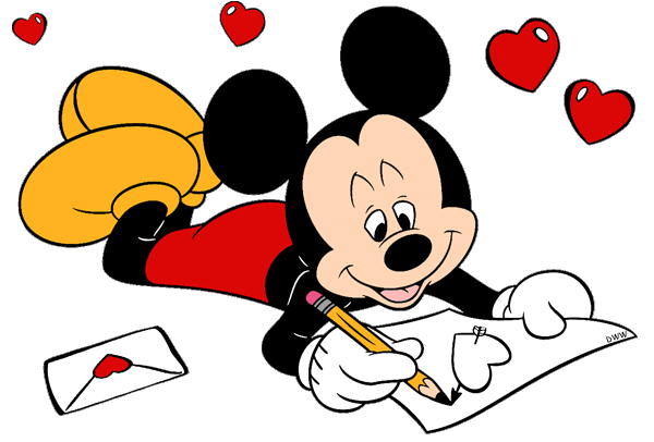 Mouse clipart valentine. Free disney cliparts download