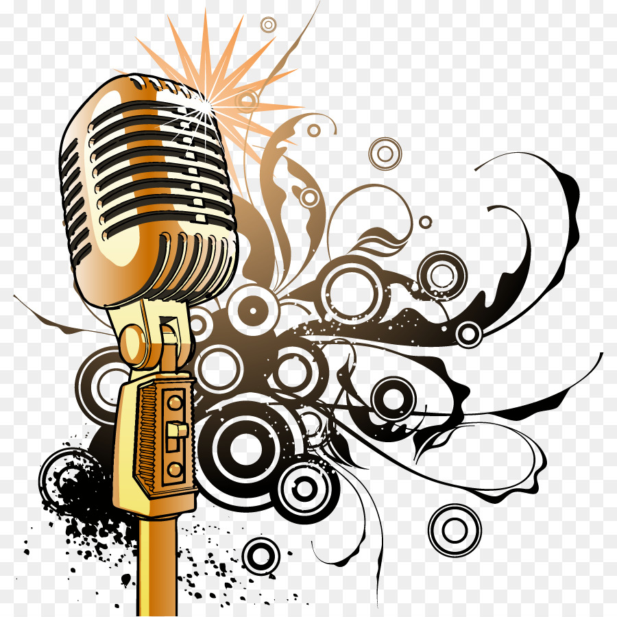 microphone clipart abstract