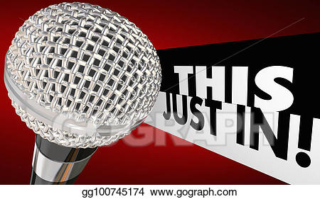 Drawing this just in. Microphone clipart announcement
